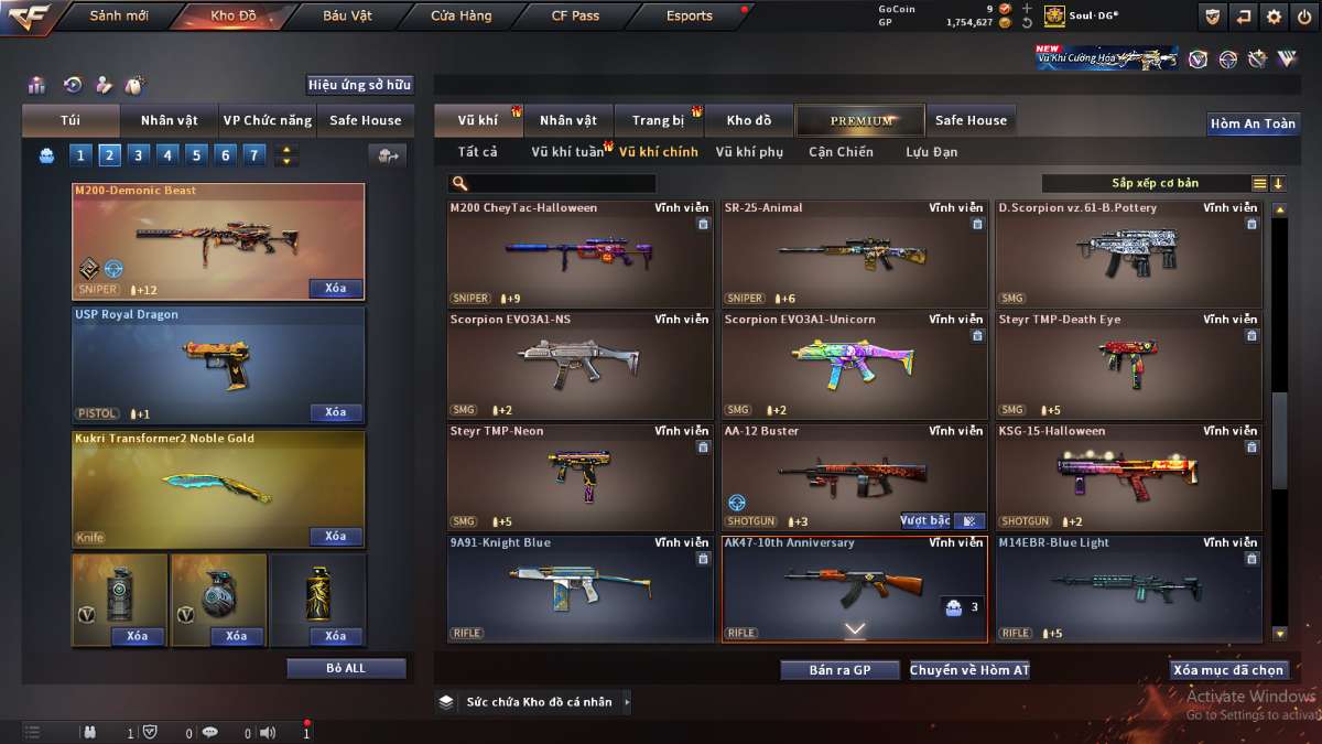 shop acc cf uy tin gia re
